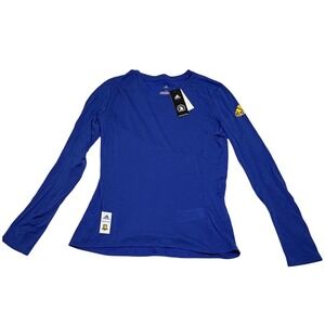Adidas 2019 Boston Marathon Long Sleeve Shirt Womens Medium Blue DX8716 NWT